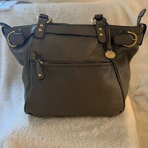 Beautiful Brahmin Pebbled Leather Taupe